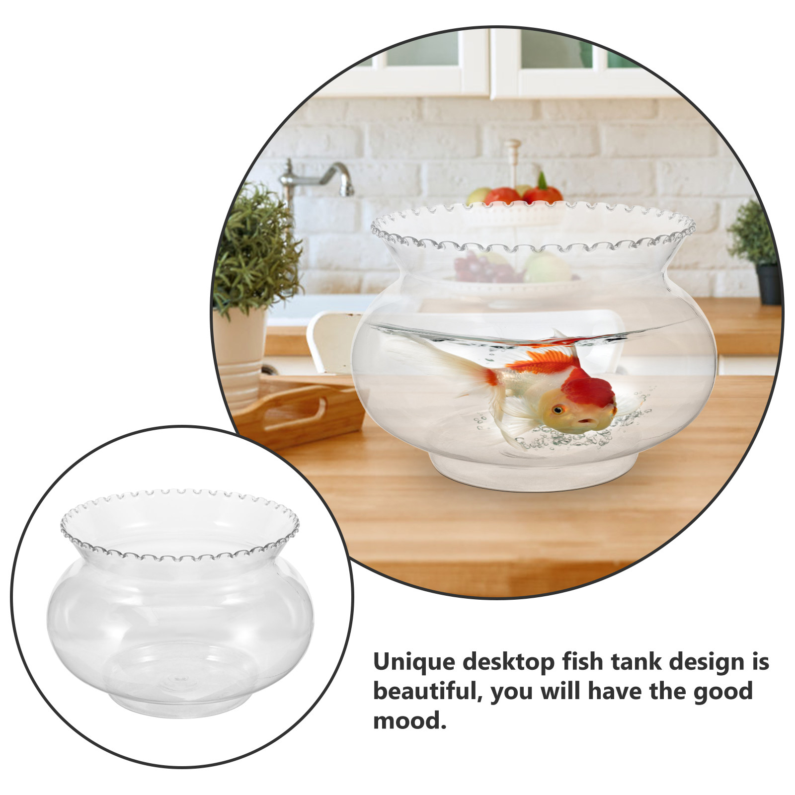Plastic Desktop Aquarium Tank  - огляд і ціна Aquarium Fish Goldfish