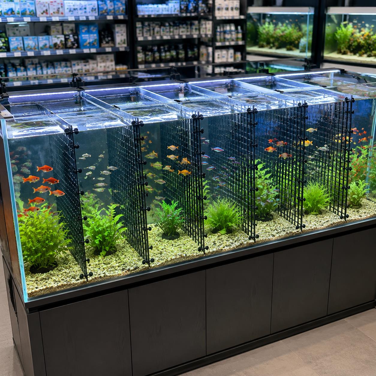 Aquarium Divider Grid System E - огляд і ціна Tank Divider Mesh