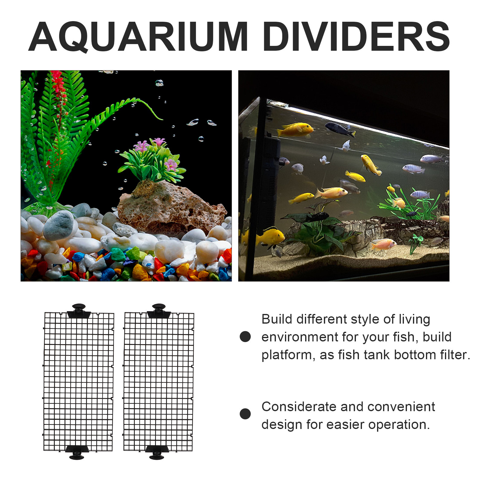 1Set Premium PVC Fish Tank Div - огляд і ціна Tank Divider Mesh