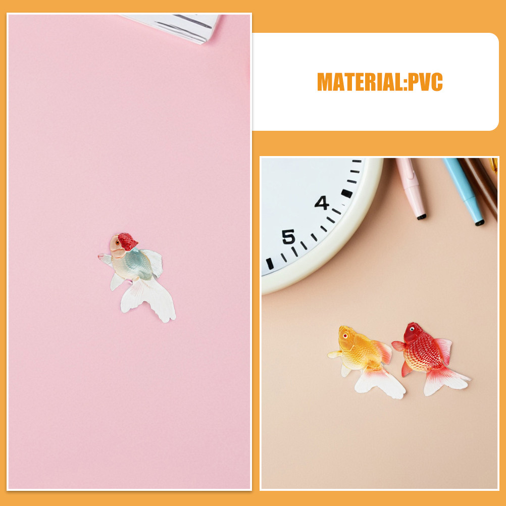 3Pcs Realistic Miniature Goldf - огляд і ціна Aquarium Fish Goldfish